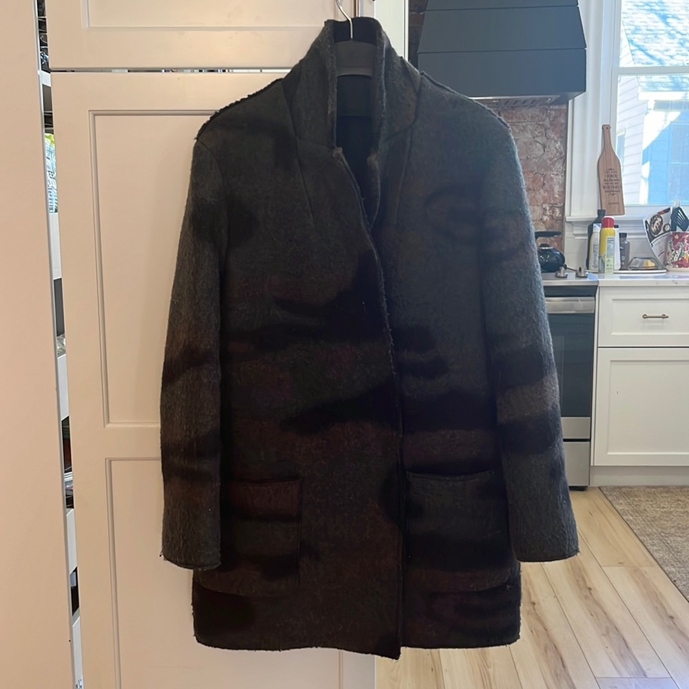French Connection camouflage coat.